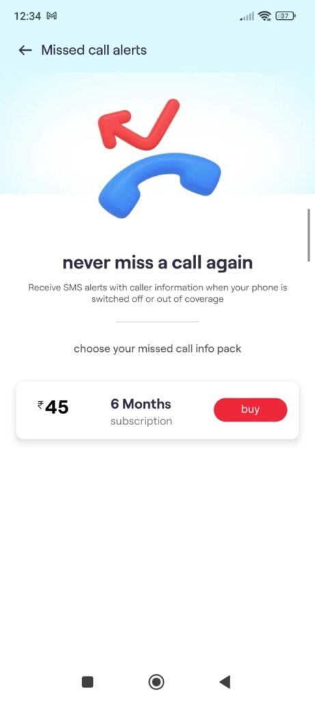 My missed Calls When My Vi Phone switched off or Out of Coverage